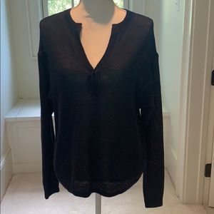 Navy JCrew V-neck sweater